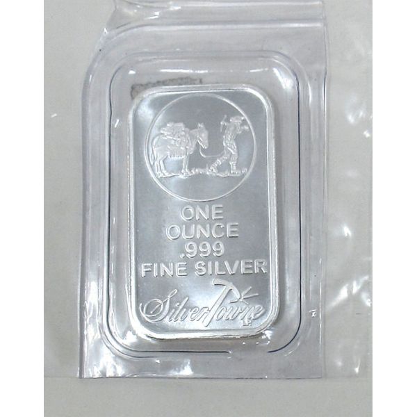 1 Oz .999 Silver Miner/Mule SilverTowne Bar 