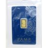 Image 1 : 2.5 Gram .9999 Fine Gold PAMP Suisse Certified Bar 