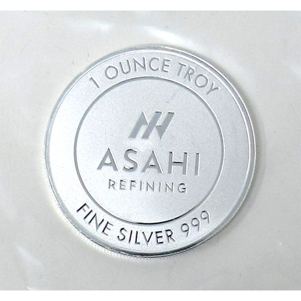 1 Oz .999 Silver Asahi Refining Round