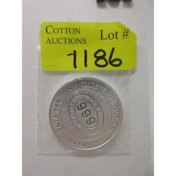 1 Oz .999  Silver JBR Ethically Sourced Round 