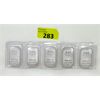 Image 1 : 5 x 1 Oz .999 Silver JBR Ethically Sourced Bars in Uncut Sheet 