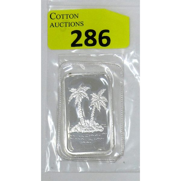 1 Oz .999 Silver Paradise Mint 2-Sided Bar 