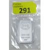 Image 1 : 1 Oz .999 Silver JBR Ethically Sourced Bar 