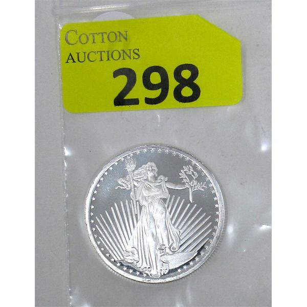 1 Oz .999 Silver Saint Gaudens Round 