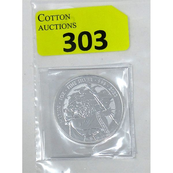 1 Oz .999 Silver Merlin Coin 