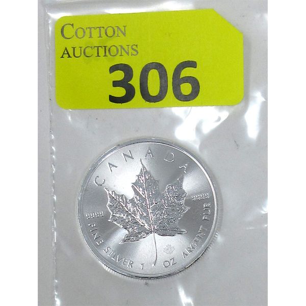 1 Oz .9999 Silver 2023 Canada Maple Leaf Coin 