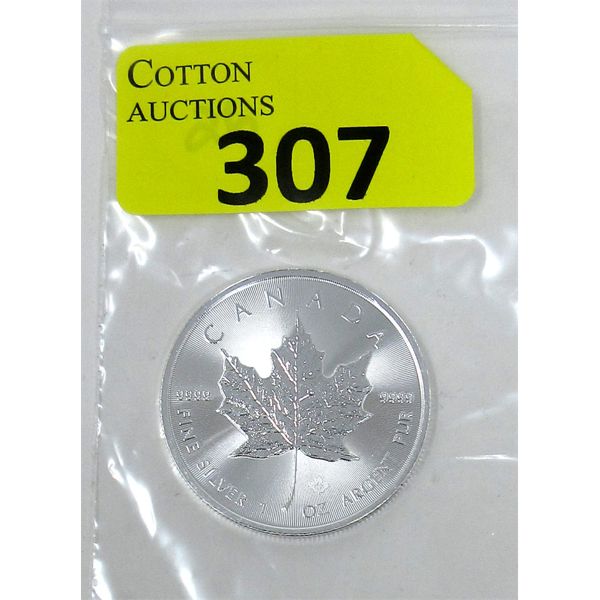 1 Oz .9999 Silver 2023 Canada Maple Leaf Coin 