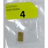 Image 1 : 1/100 Oz .9999 Fine Gold Scottsdale Mint Bar 