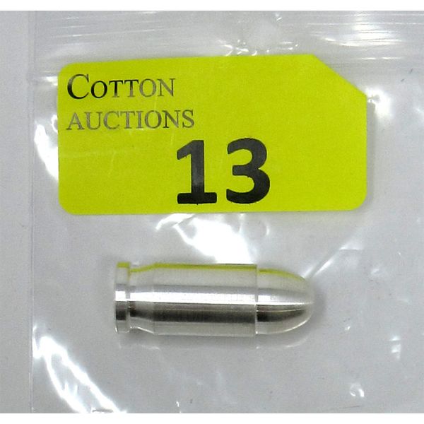 1 Oz .999 Silver .45 Caliber Bullet Bar - Inert