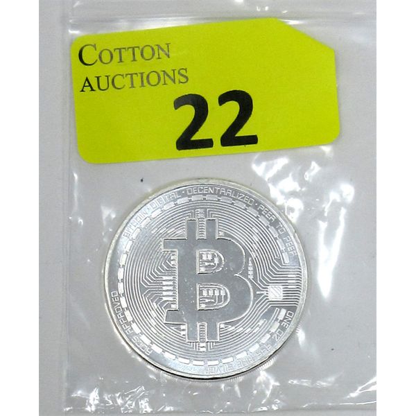 1 Oz .999 Silver 2020 Chad Bitcoin Coin