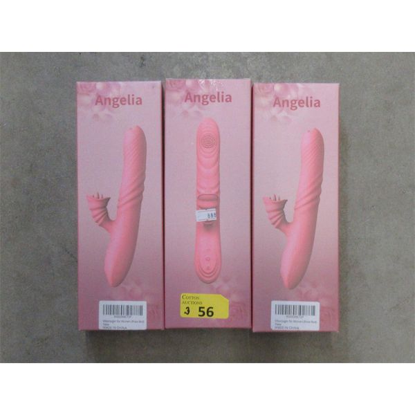 3 New Angelia Vibrators in Sealed Packages