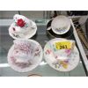 Image 1 : 4 Vintage English China Tea Cup Sets