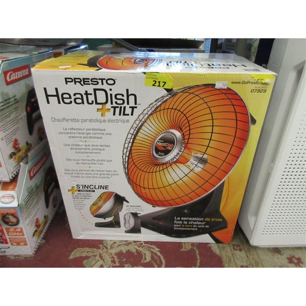 Presto Parabolic Heat Dish + Tilt - Open box
