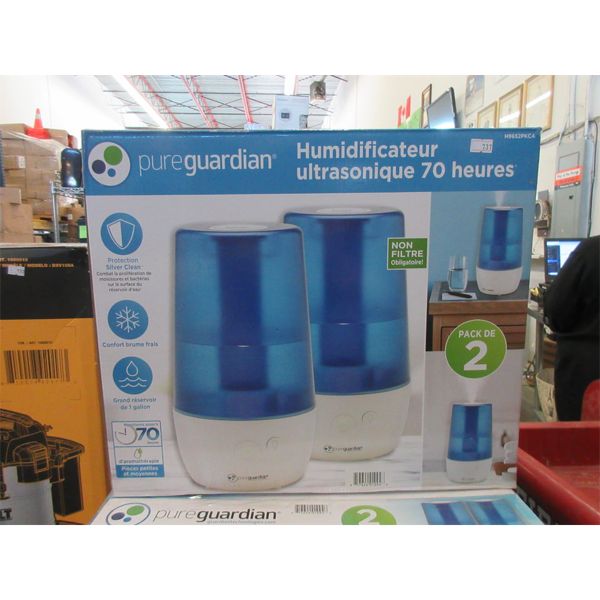 Twin Pack of pureguardian Ultrasonic Humidifiers