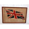 Image 1 : 1940 Union Jack Hand Tinted Print - Wood Framed