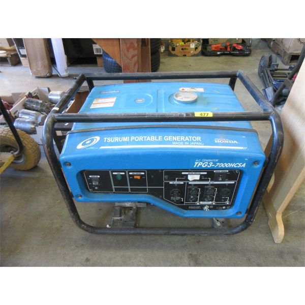 Honda Tsurumi Portable Gas AC  Generator