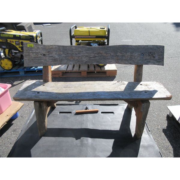 Hand Crafted Wood Garden Bench