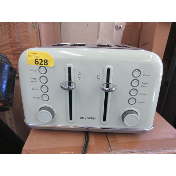 New 4 Slice Electric Toaster - Cozy Greenish