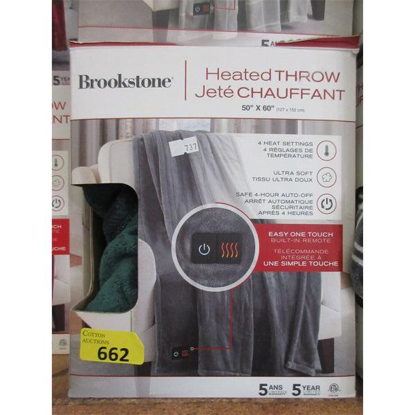 Brookstone 50" x 60" Heated Throw - Green