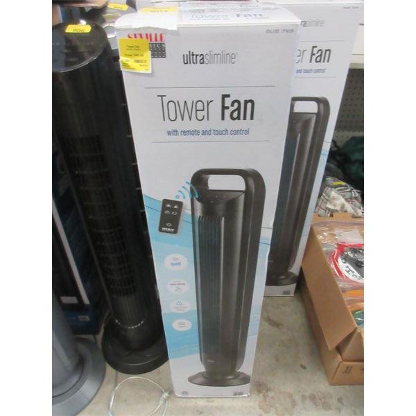 Seville Ultra Slimline Tower Fan with Remote