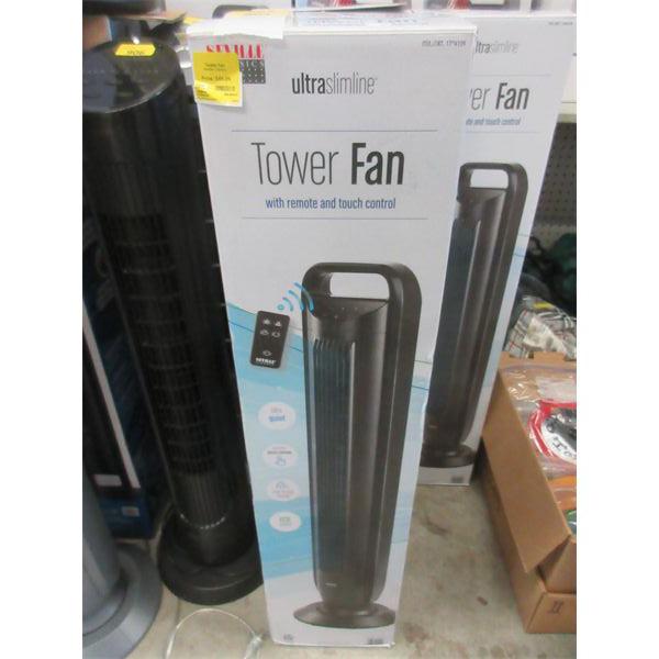 Seville Ultra Slimline Tower Fan with Remote