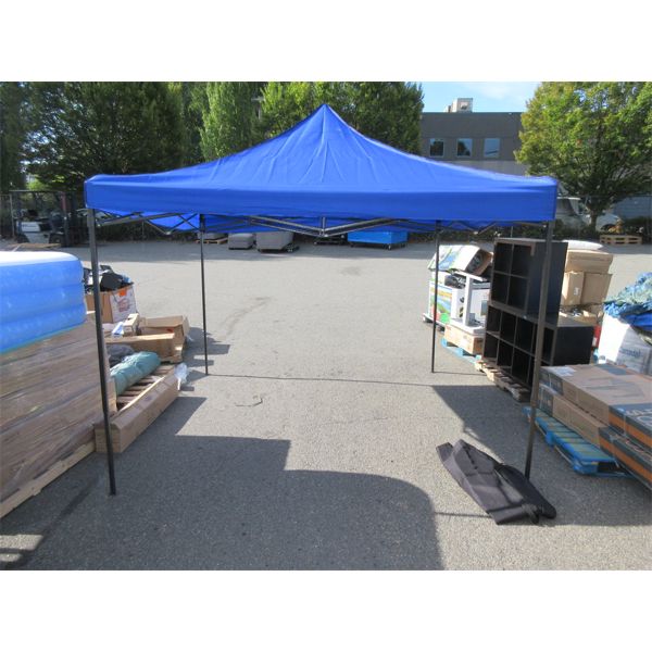 New Blue 10' x 10' Pop Up Canopy - Metal Frame