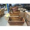 Image 1 : 2 Sets of 3 New Small Wood Planter Boxes