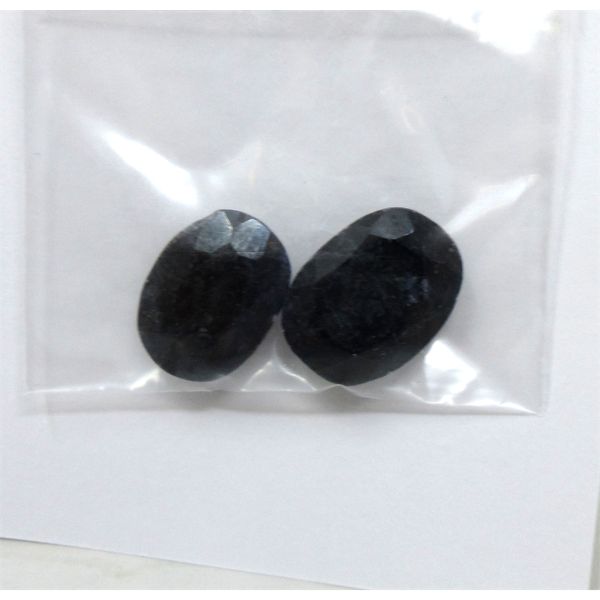 2 Oval Cut Sapphire Gemstones - 35.5 CTW 