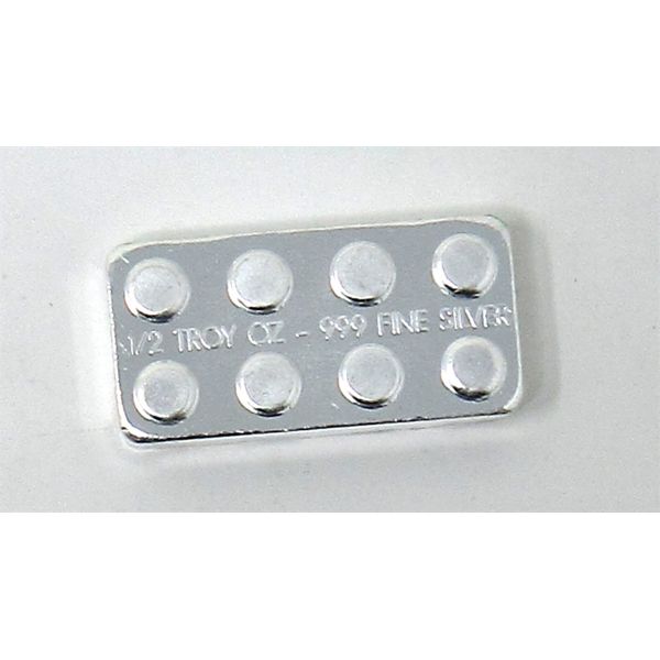 1 2 Oz 999 Silver Lego Brick Stackable Bar 1-2-oz-999-silver-lego-brick-stackable-bar