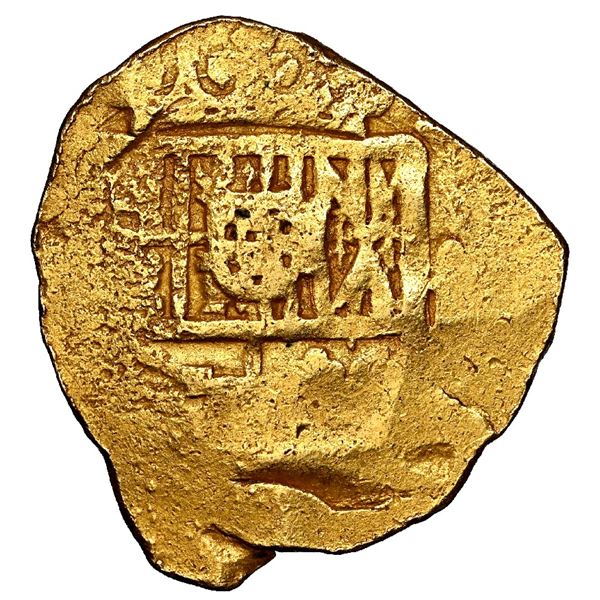 Seville, Spain, gold cob 2 escudos, 1619 (G), NGC AU 53.
