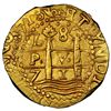 Image 1 : Lima, Peru, gold cob 8 escudos, 1713 M, legend HISPANIAR, NGC MS 63 (1715 Fleet Shipwreck Label), Ta