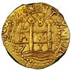 Image 1 : Lima, Peru, gold cob 8 escudos, 1713 M, legend HISPANIAR, NGC MS 63 (1715 Fleet Shipwreck Label), Ta