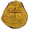 Image 2 : Bogota, Colombia, gold cob 2 escudos, assayer R below denomination to left, mintmark NR to right (ea