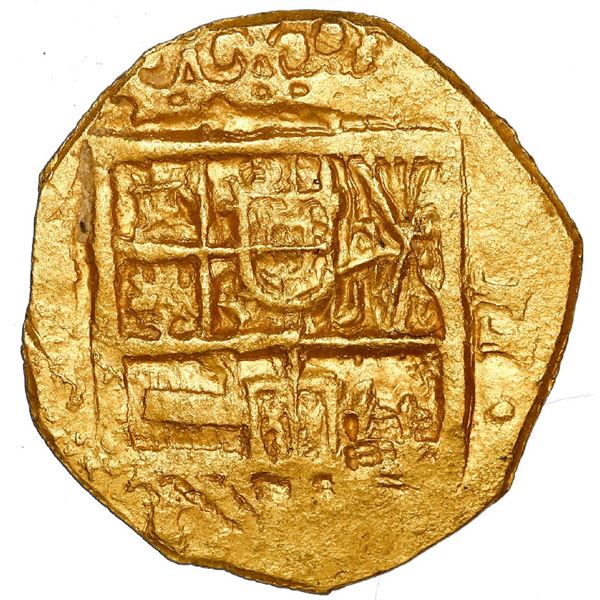 Seville, Spain, gold cob 2 escudos, Philip III, assayer not visible, PCGS MS62 / Atocha Shipwreck.