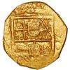 Image 1 : Seville, Spain, gold cob 2 escudos, Philip III, assayer not visible, PCGS MS62 / Atocha Shipwreck.