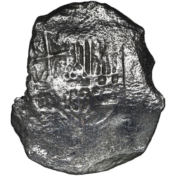 Mexico City, Mexico, cob 8 reales, Philip III, assayer not visible, Grade 3.