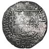 Image 1 : Potosi, Bolivia, cob 8 reales, Philip III, assayer Q, Grade 1.