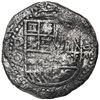 Image 1 : Potosi, Bolivia, cob 8 reales, Philip III, assayer Q, Grade 1.