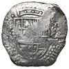 Image 1 : Potosi, Bolivia, cob 8 reales, Philip III, assayer M (pre-dated type), quadrants for cross transpose