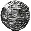 Image 1 : Potosi, Bolivia, cob 8 reales, Philip III, assayer M (pre-dated type), Grade 1.