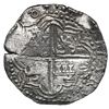 Image 2 : Potosi, Bolivia, cob 8 reales, 1618 PAL, rare, Grade 1.