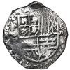 Image 1 : Potosi, Bolivia, cob 8 reales, Philip III, assayer T, quadrants of cross transposed, Grade 1, ex-Chr
