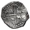 Image 2 : Potosi, Bolivia, cob 8 reales, Philip III, assayer T, quadrants of cross transposed, Grade 1, ex-Chr