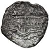 Image 2 : Potosi, Bolivia, cob 8 reales, Philip III, assayer T, Grade 3.