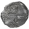 Image 2 : Potosi, Bolivia, cob 8 reales, Philip III, assayer not visible, quadrants of cross transposed, Grade