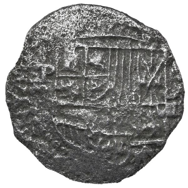 Potosi, Bolivia, cob 8 reales, Philip III, assayer not visible, Grade 3.