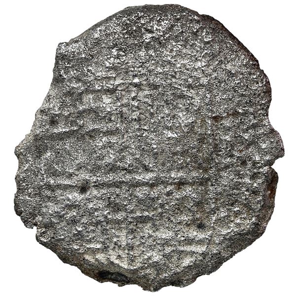 Potosi, Bolivia, cob 8 reales, Philip III, assayer not visible, Grade 3.