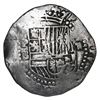 Image 1 : Potosi, Bolivia, cob 2 reales, Philip II, assayer B (3rd or 4th period), Grade 1.