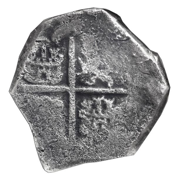 Spain (mint uncertain), cob 8 reales, Philip III, assayer not visible, NGC genuine / Sao Jose.