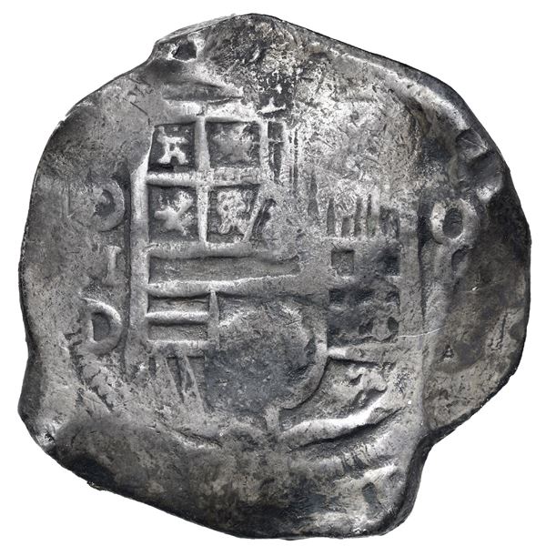Mexico City, Mexico, cob 8 reales, Philip IV, assayer D, with Spink box.